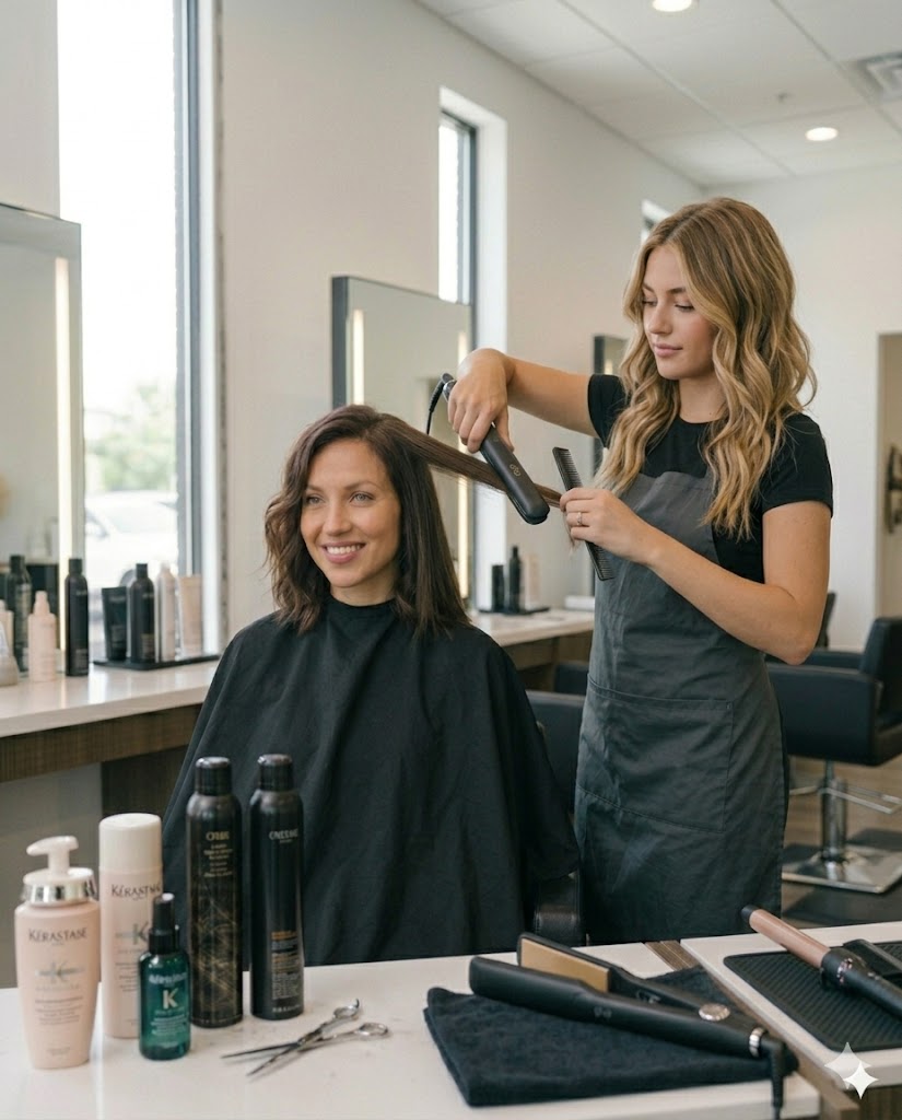Haircut with Iron